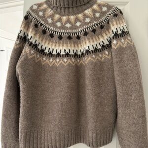 H&M Fair Isle Turtleneck Sweater